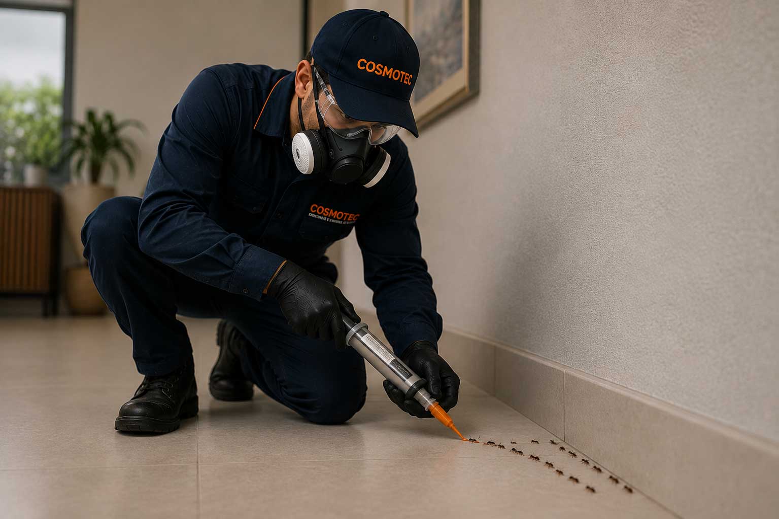 Serviço profissional para controle de formigas